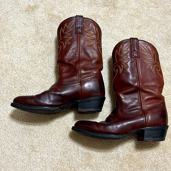 Men’s Dingo Brown Cowboy 12” Western Boots D105981 Size 9D - Picture 5 of 8